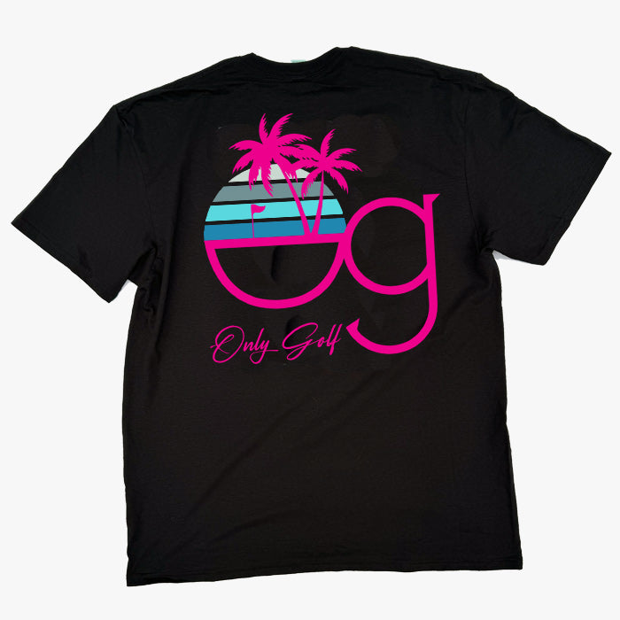 OnlyGolf OG T-shirt - Pink Black