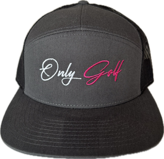 OnlyGolf Pink Script Trucker