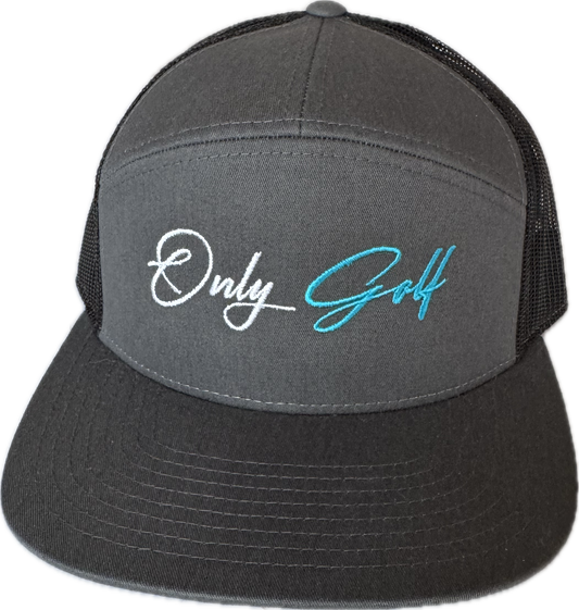 OnlyGolf Turquoise Script Trucker