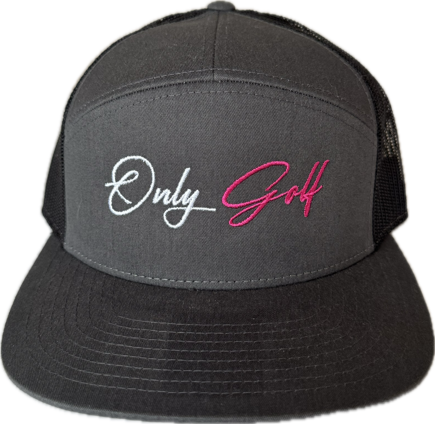 OnlyGolf Pink Script Trucker