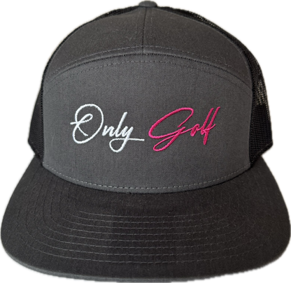 OnlyGolf Pink Script Trucker